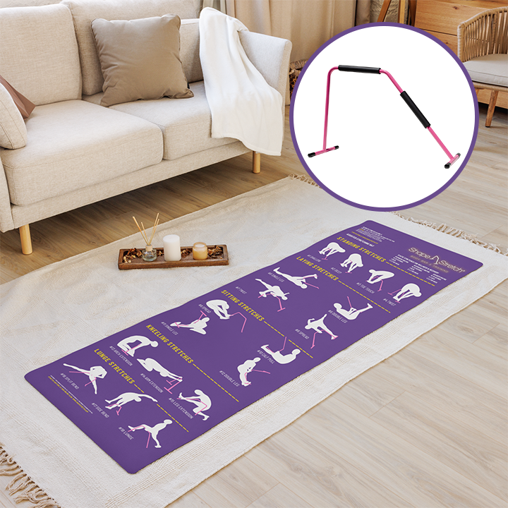 Premium Stretching and Yoga Mat for Shape Stretch Bar