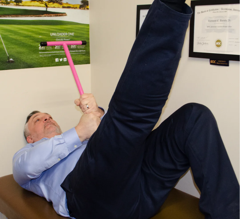 Dr. Raymond Bartolo testing the Shape Stretch Bar