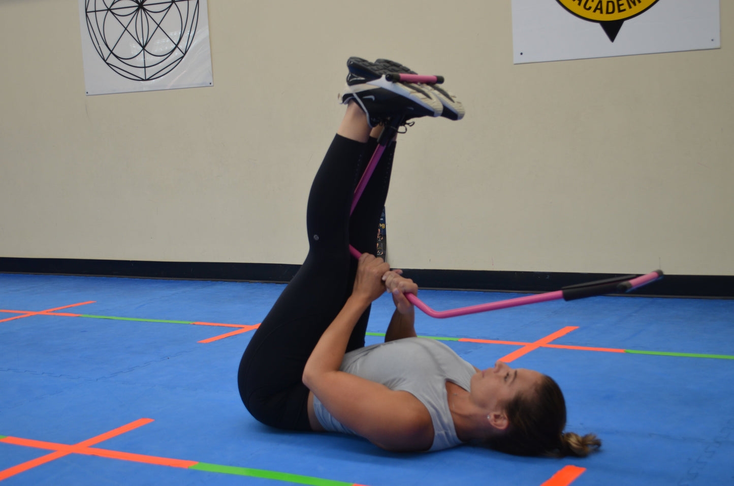 Wellness Center Bundle - Pink Shape Stretch - (2) Body Stretch Bars and 24 x 36" Stretch Guide
