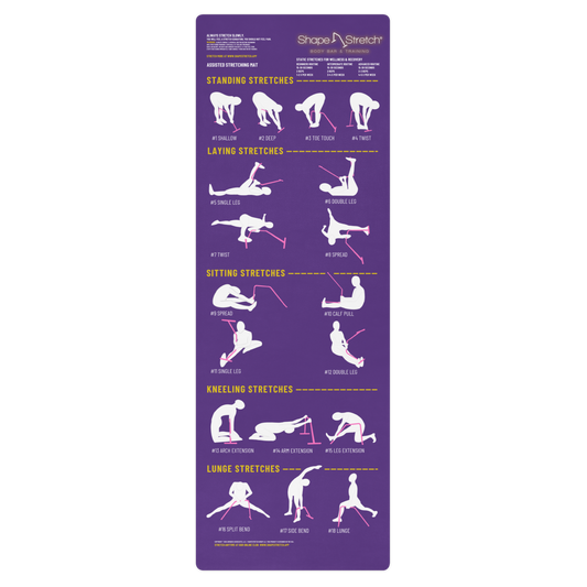 Stretching Mat with 18 Shape Stretch Exercises