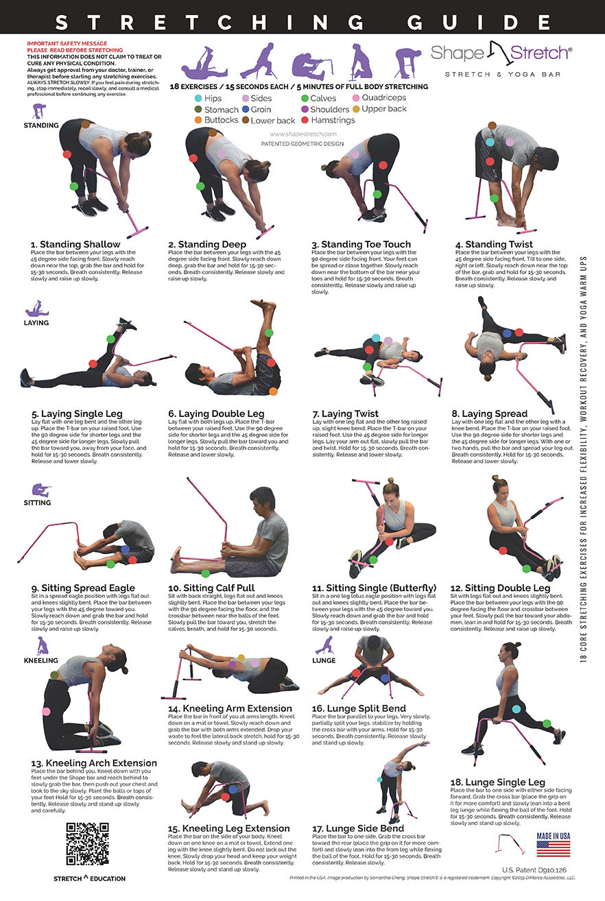 Flexibility Exercises Chart